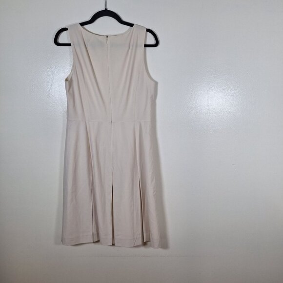 J Crew 365 sleeveless cream dress size 8 business professional - Picture 2 of 5